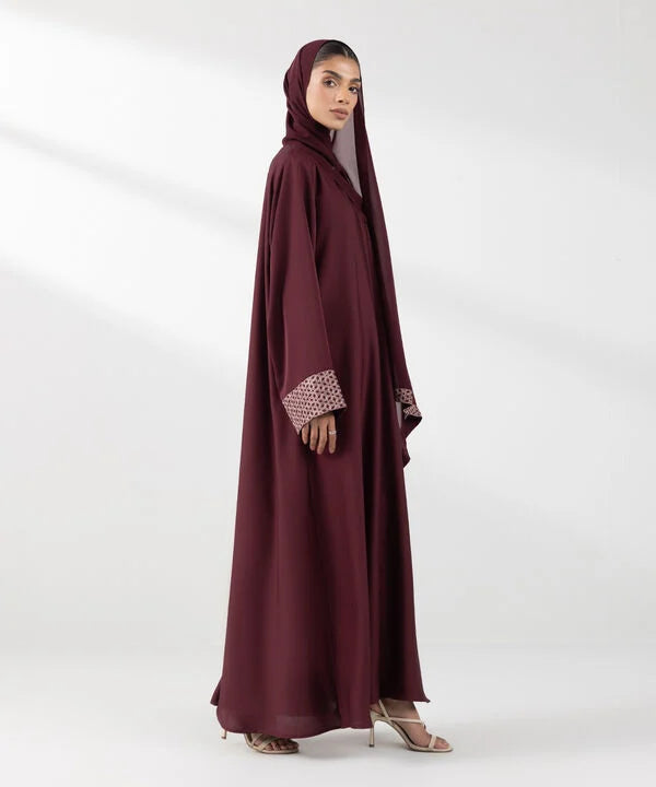 Embroidered Abaya Set