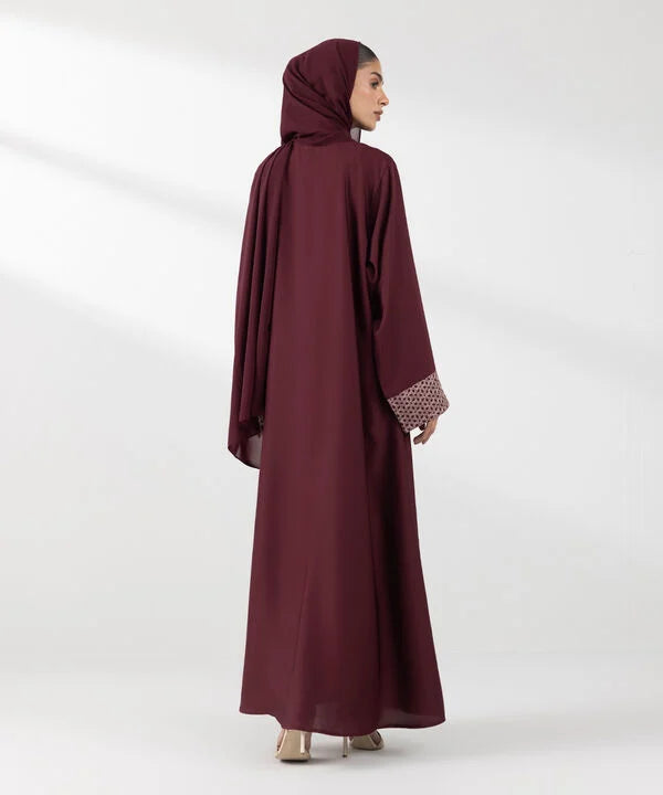 Embroidered Abaya Set