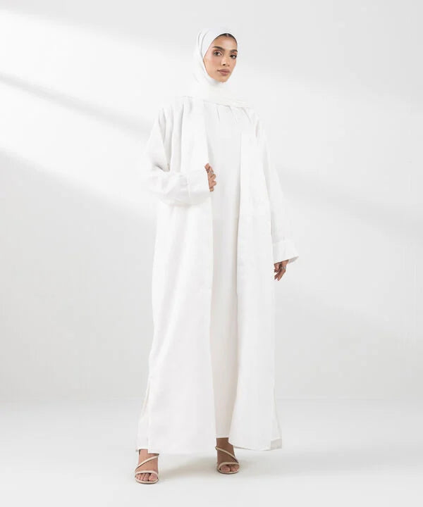 Double Layered Abaya Set 4 PCS