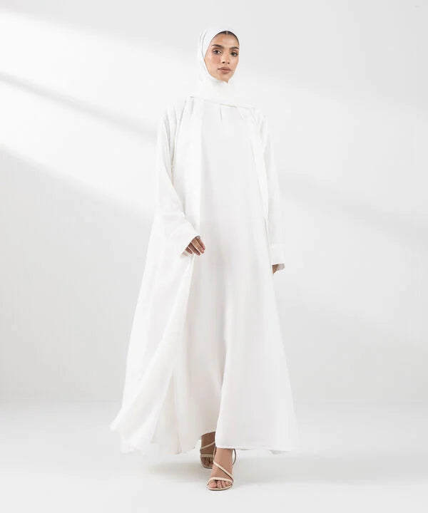 Double Layered Abaya Set 4 PCS