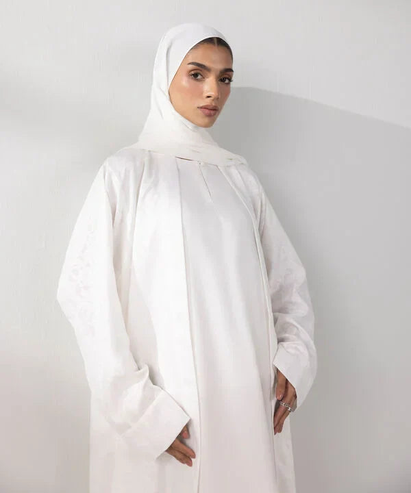 Double Layered Abaya Set 4 PCS
