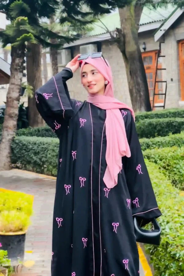 bow style abaya