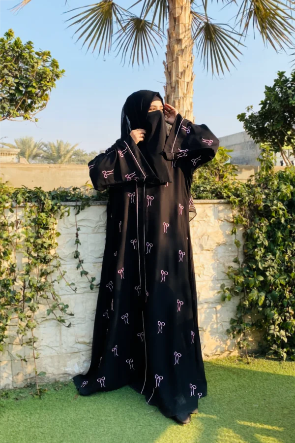 bow style abaya