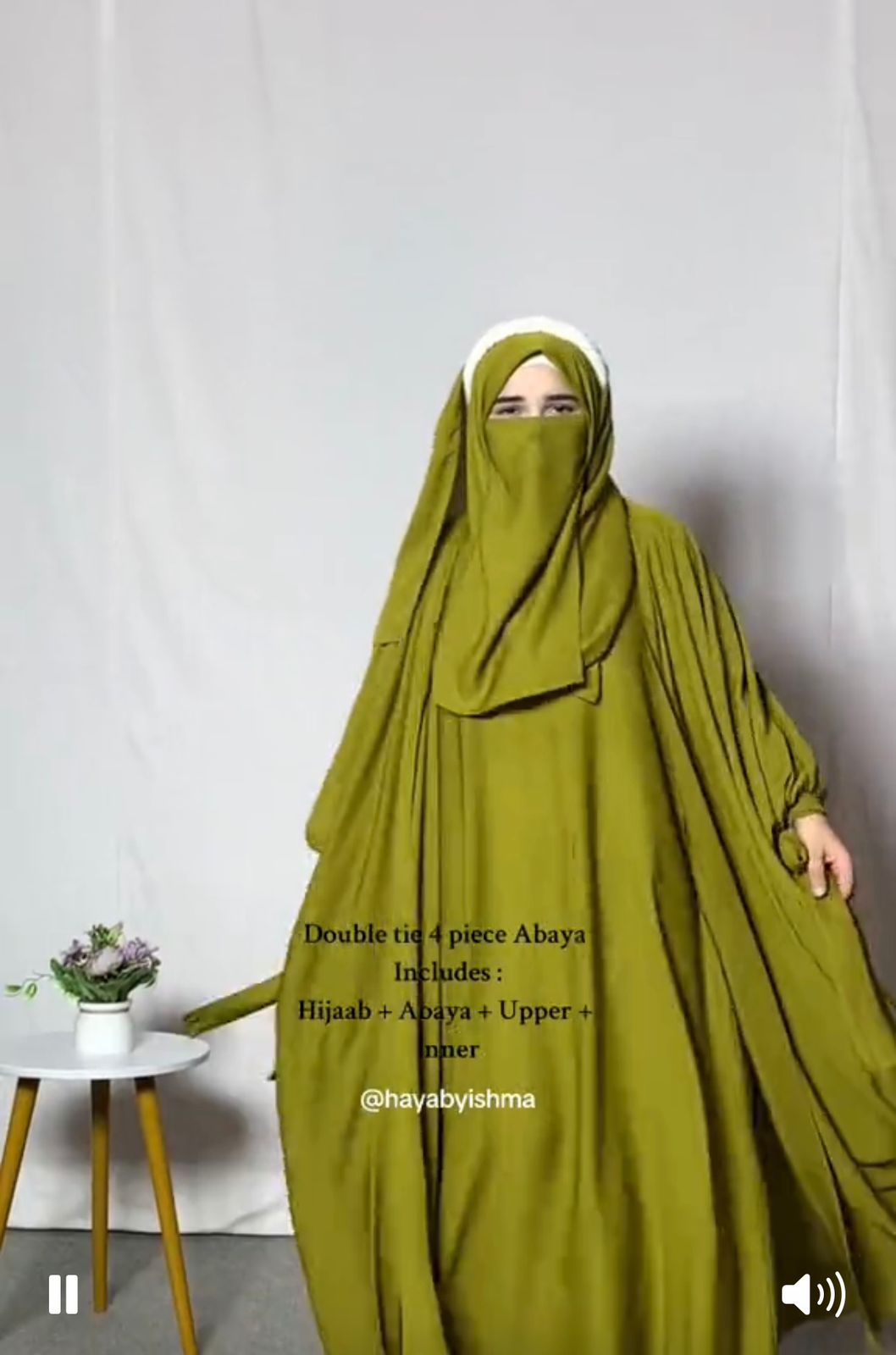Poet Sleeve 4 Piece Abaya se