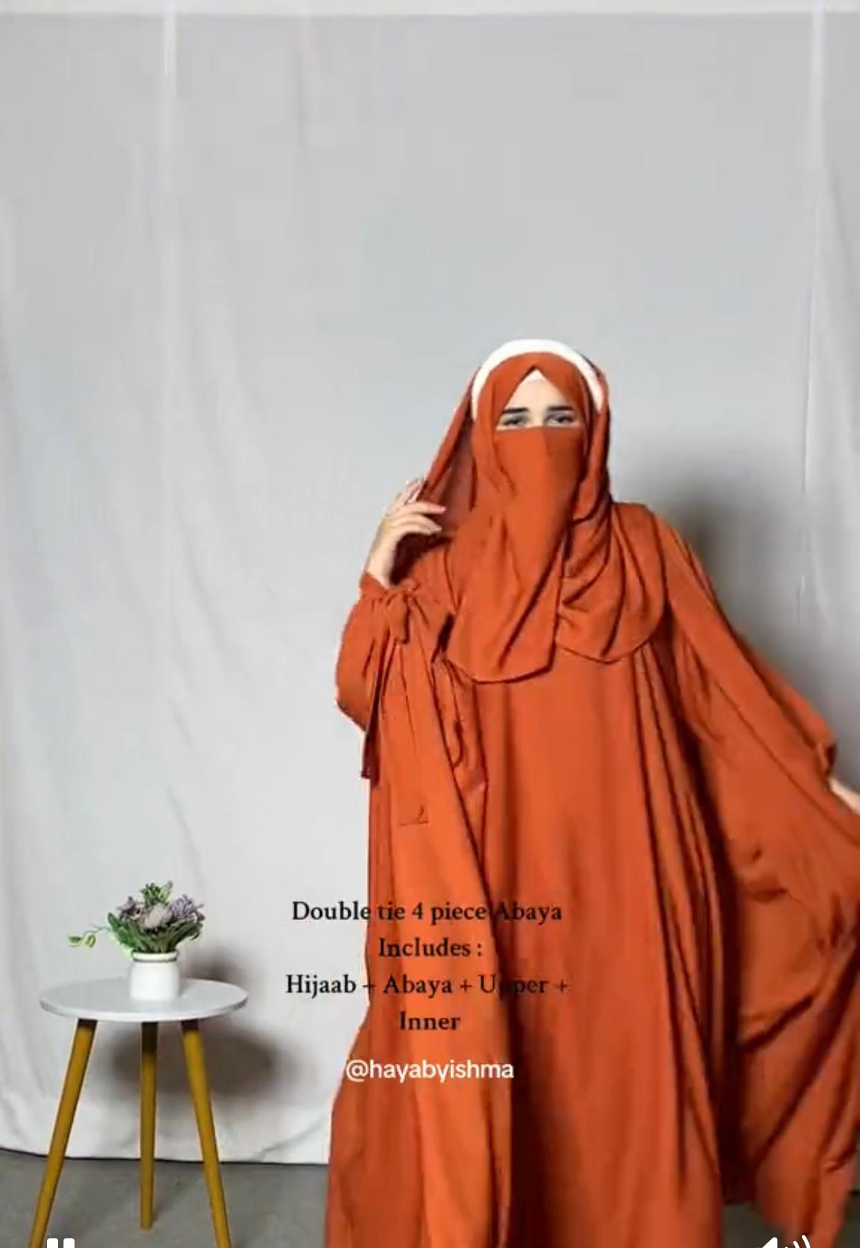 Poet Sleeve 4 Piece Abaya se