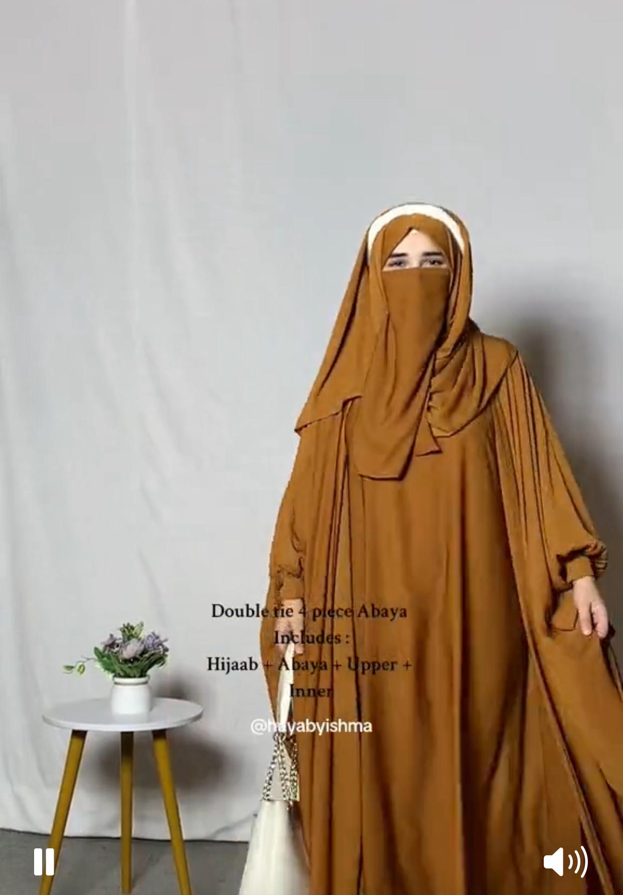 Poet Sleeve 4 Piece Abaya se